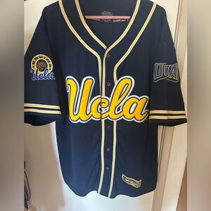 Colosseum UCLA Navy and Yellow Baseball Jersey